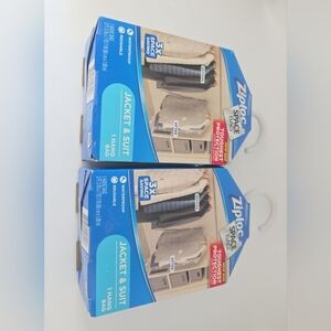 Blue and White Garment Bags